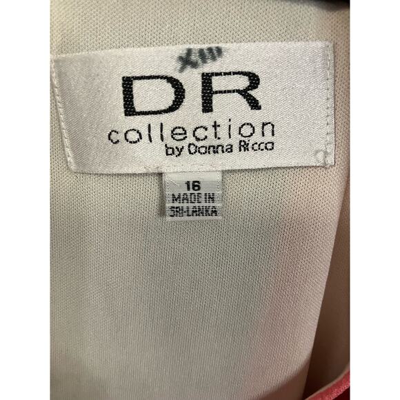 DR Collection by Donna Ricco Sleevless Multicolor Striped Midi Dress Size 16 - Picture 5 of 7